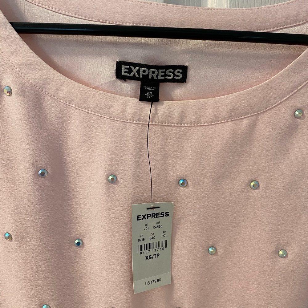Express Rhinestone Studded Shift Dress - Picture 4 of 6